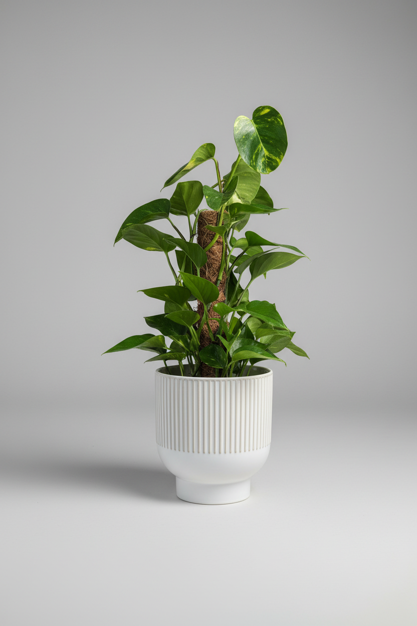 Epipremnum Hawaiian (Hawaiian Pothos) | White Ceramic Pot